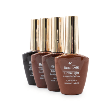 Esmalte em Gel Real Love Light - Marrons