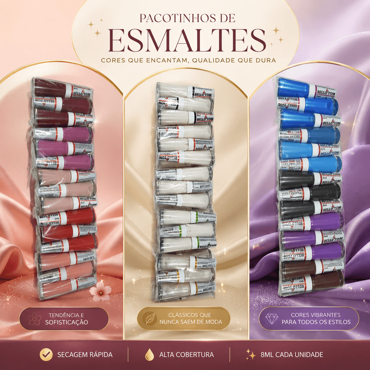 Esmalte Bello Tom Dúzia Atacado