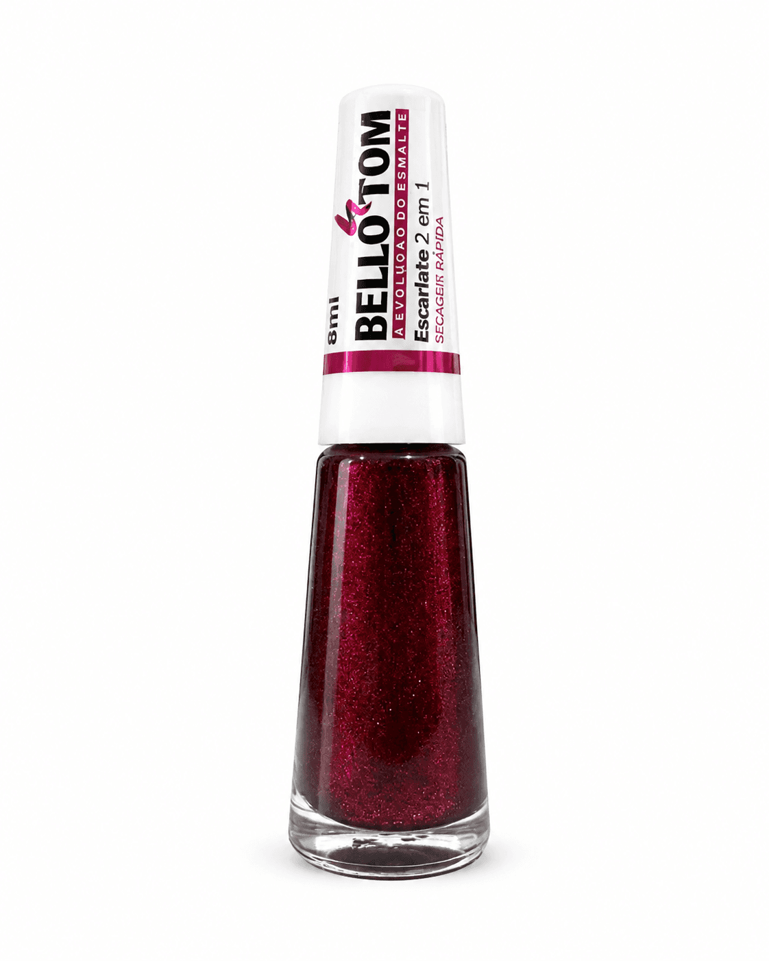 Esmalte Bello Tom - Escarlate 2 em 1